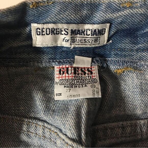Vintage Classic Guess Medium Wash Blue Denim A-Line Skirt Size 27 | 24-25" W EUC - Picture 5 of 8